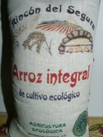 Arroz integral de cultivo biológico